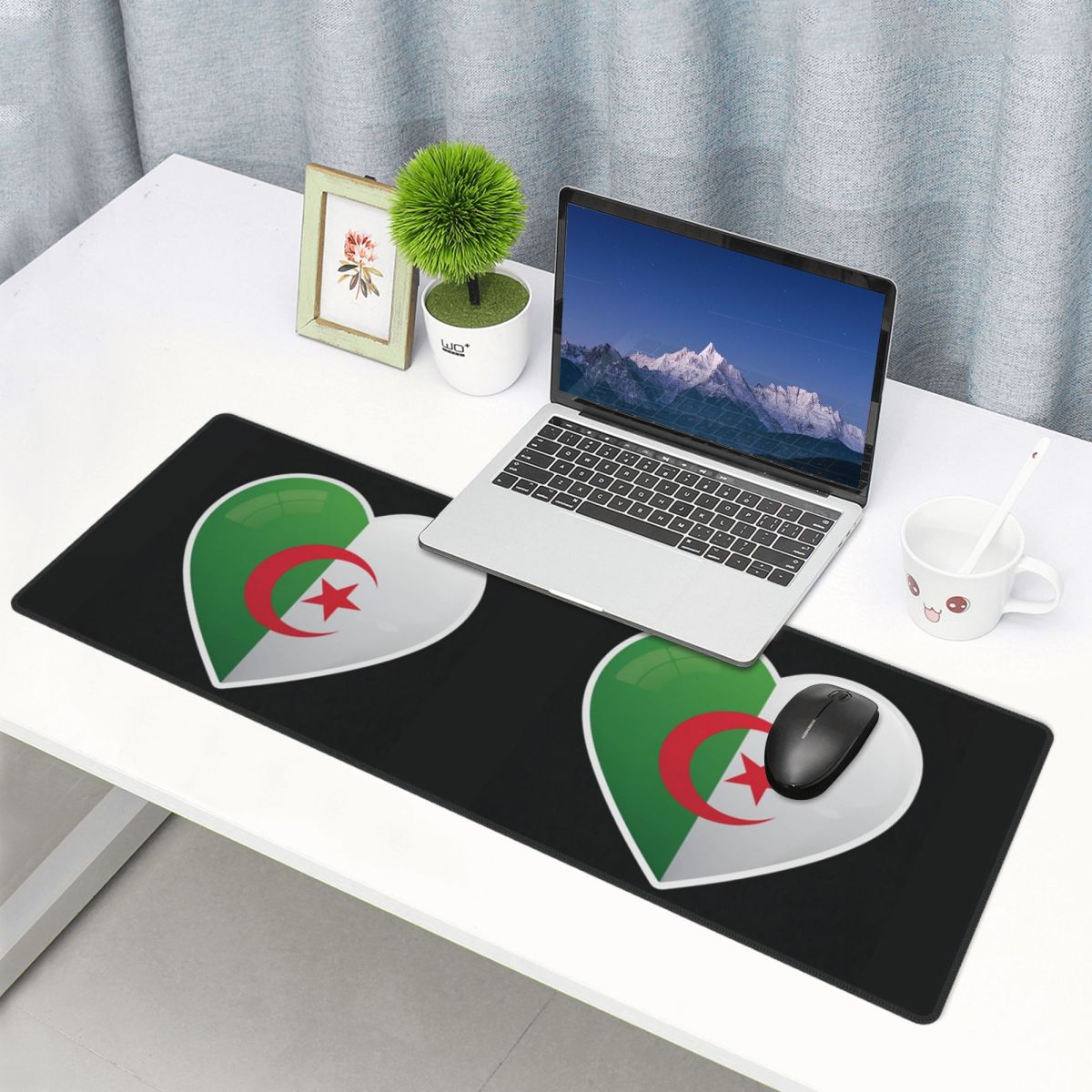 Gaming Accessories Icon - Large Mouse Pad Algeria Algerian Flag