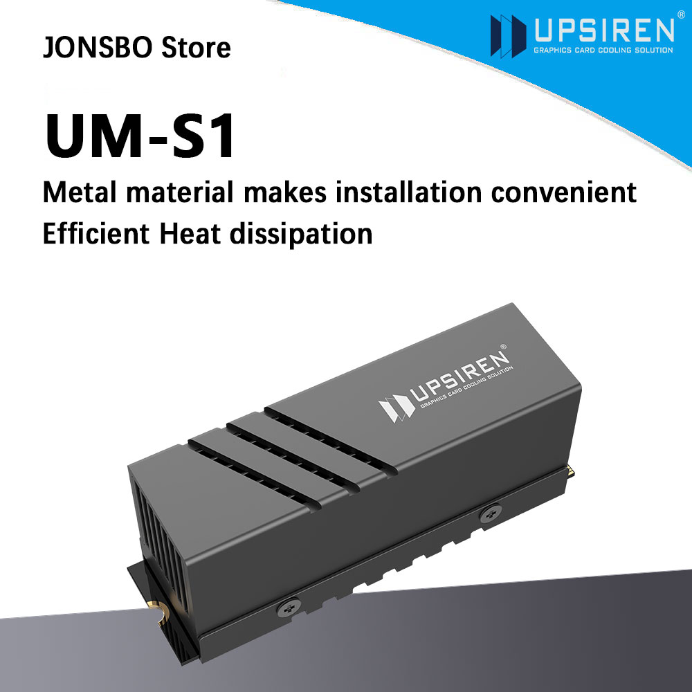 M2 Heatsink Cooler - UPSIREN UM-S1 2280 Black SSD Heatsink/Aluminum