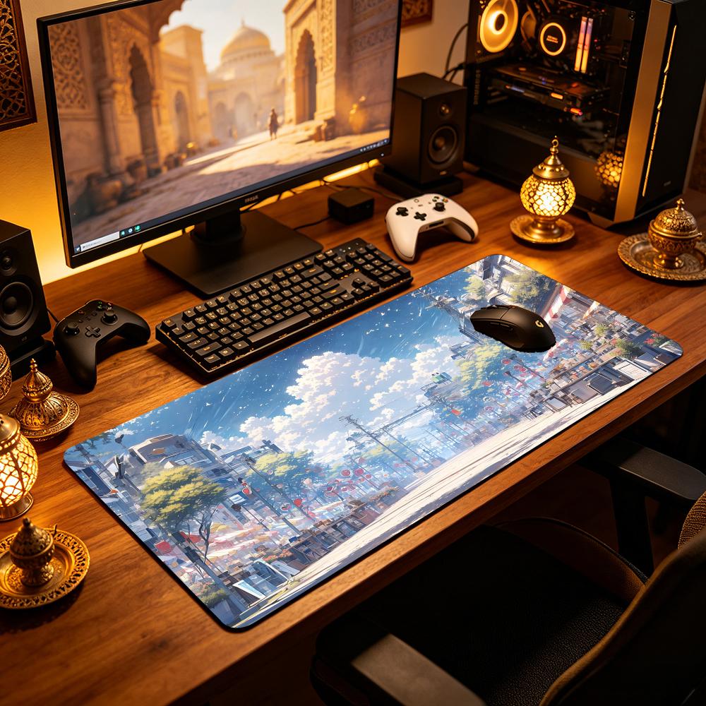 Anime Japanese City Street Sum - Gaming Accessories Market ulasan dan harga