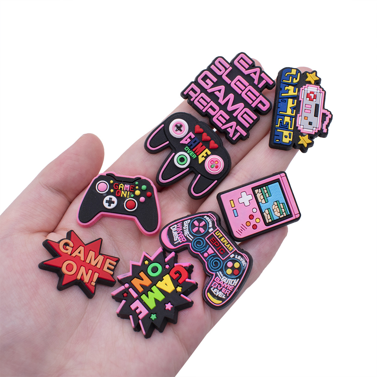 Game Shoe Charms for Crocs Acc - Gaming Accessories For Kids ulasan dan harga