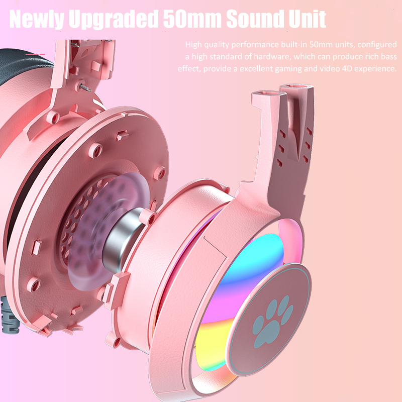 Cute Cat Ear Gaming Headphones - Gaming Accessories For Kids ulasan dan harga