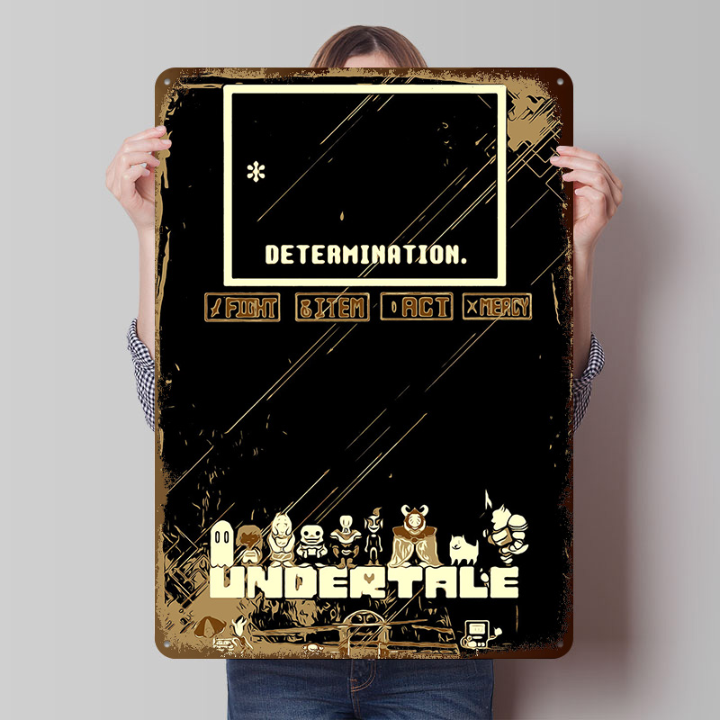 Undertale Metal Poster Custom  - Gaming Accessories Europe ulasan dan harga